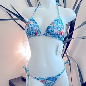 Plumeria Thong Bikini : NEW